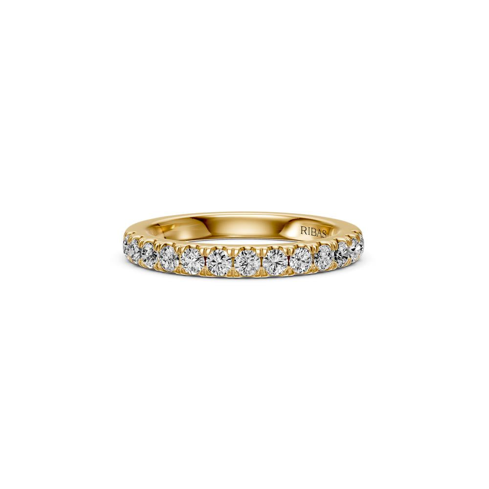 Diamond Band Ring in Yellow Gold JFA19591