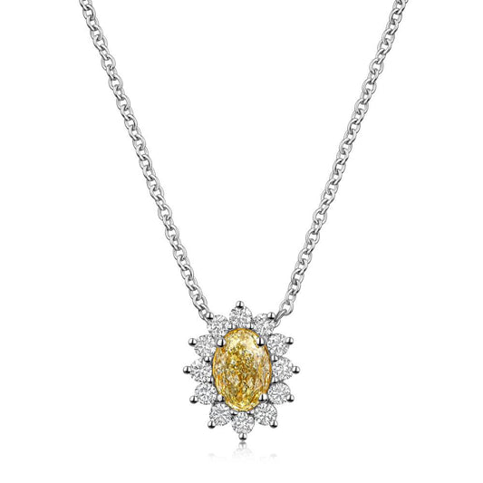 Diamond Necklace in White Gold NA0483