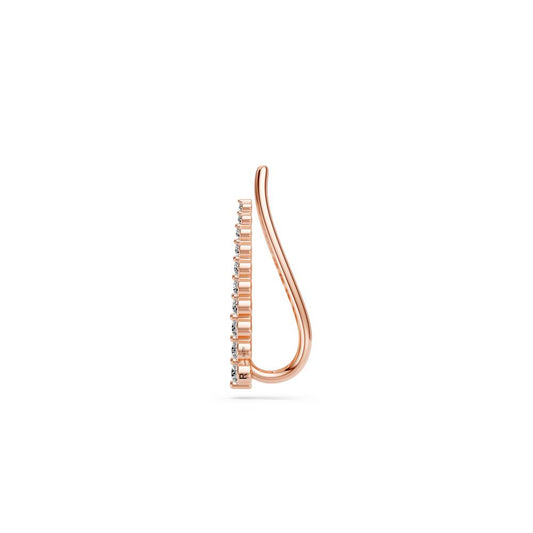 Arc Diamond Earrings in Rose Gold R22231124