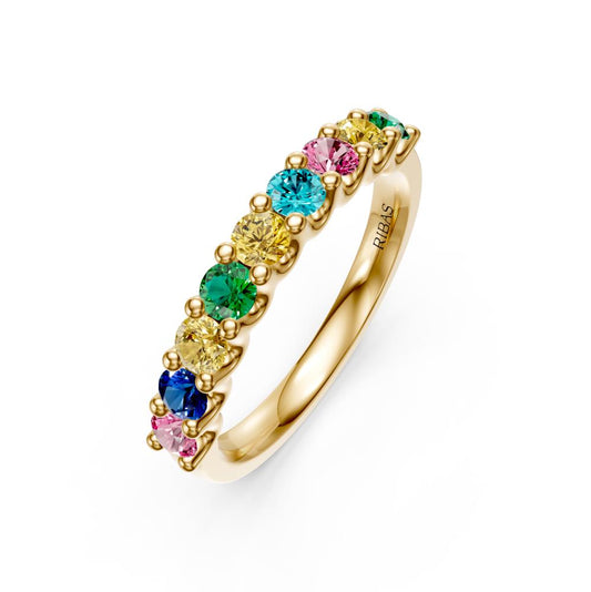 Sapphire Band Ring in Yellow Gold R02790325