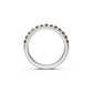 Cognac Diamond Band Ring in White Gold JFA16268