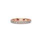 Diamond Band Ring in Pink Gold JFA19592