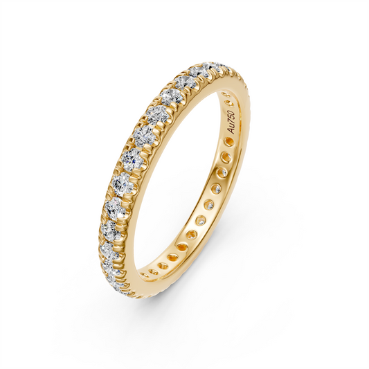 Diamond Band Ring in Yellow Gold JFA199703