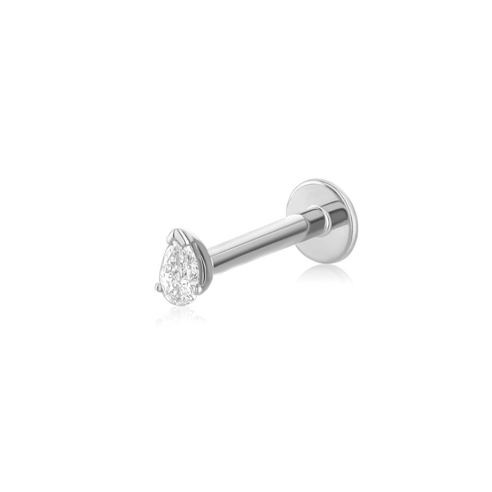 Piercing con diamante in oro bianco JFA202174