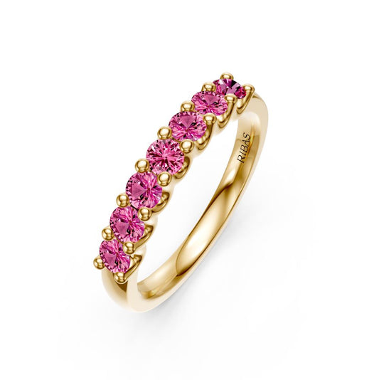 Sapphire Band Ring in Yellow Gold R02870325