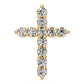 Diamond Cross Pendant in Yellow Gold R22091124