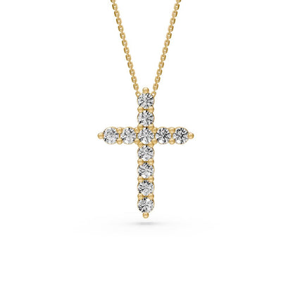 Diamond Cross Pendant in Yellow Gold R22111124