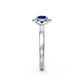 Diamond Ring with Tanzanite in White Gold R37271224