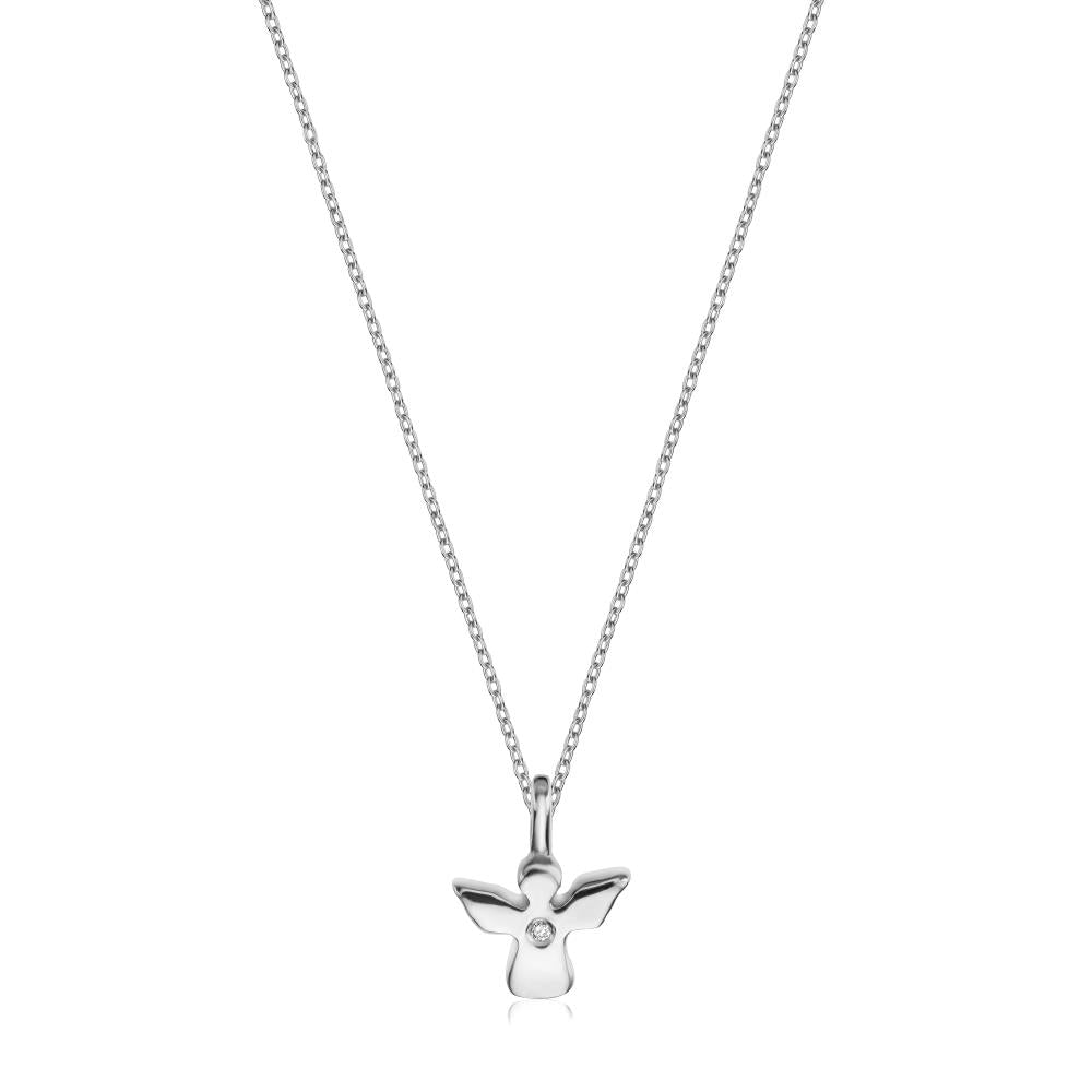 Diamond Angel Pendant in White Gold LP1947