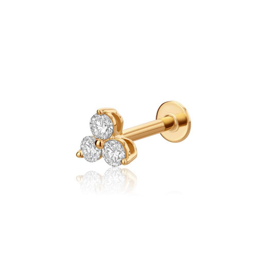 Diamond Piercing in Yellow Gold JFA199340