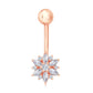 Diamond Navel Piercing in Rose Gold  JFA9772