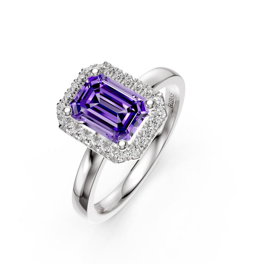 Diamond Ring with Tanzanite in White Gold R38831224