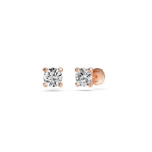 Diamond Earrings in Rose Gold R14101024K