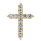 Diamond Cross Pendant in Yellow Gold R22111124