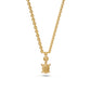 Diamond Necklace with chain in Yellow Gold JFA199881