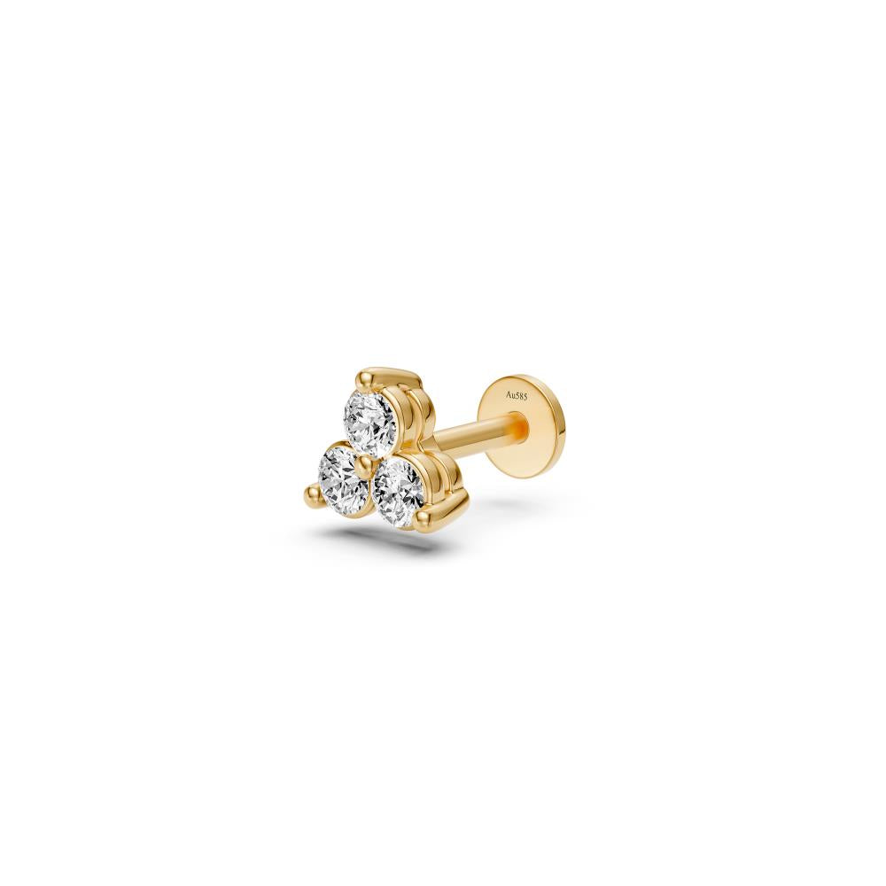 Diamond Piercing in Yellow Gold JFA199340