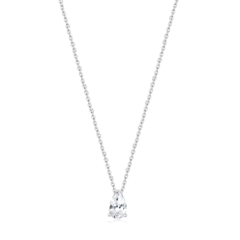 Diamond Necklace with chain in White Gold NA1311