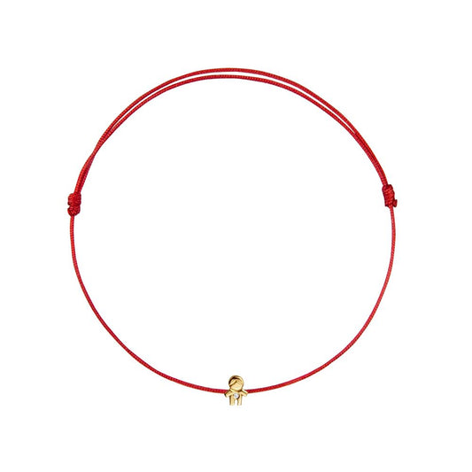String Bracelet with Diamond "Boy" LP956