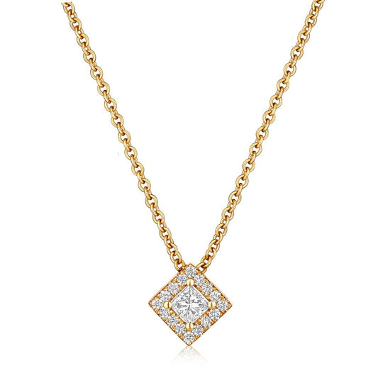 Diamond Necklace in Yellow Gold NA0311