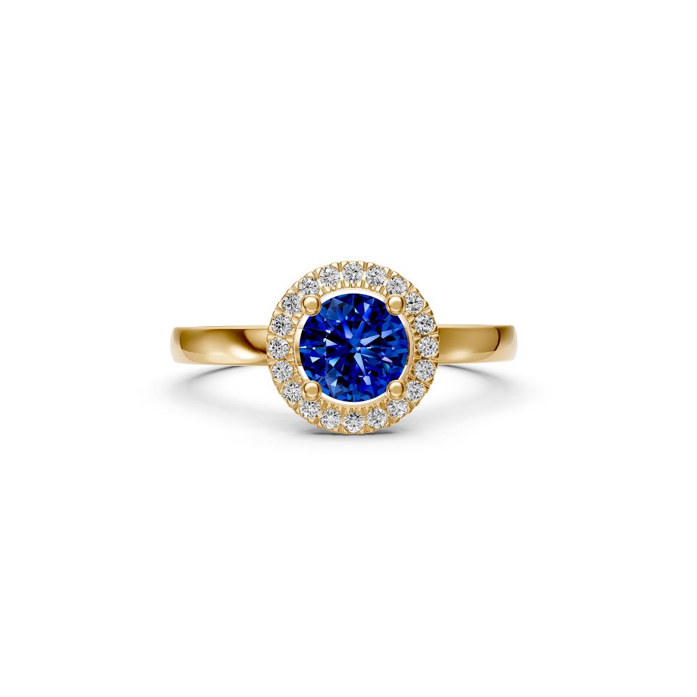 Diamond Ring with Tanzanite in Yellow Gold R37261224