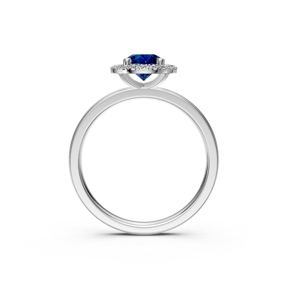 Diamond Ring with Tanzanite in White Gold R37271224