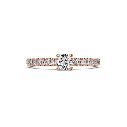 Diamond Ring in Rose Gold R15001024