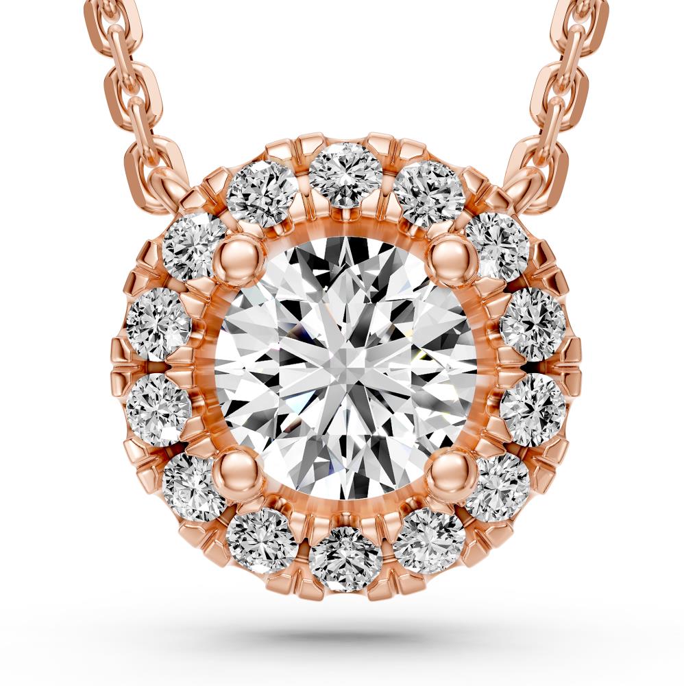 Diamond Necklace in Rose Gold, 0.25ct R14641024