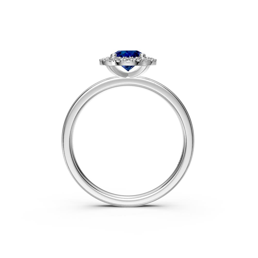 Diamond Ring with Tanzanite in White Gold R36901224