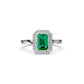 Diamond Ring with Tsavorite in White Gold R36291224