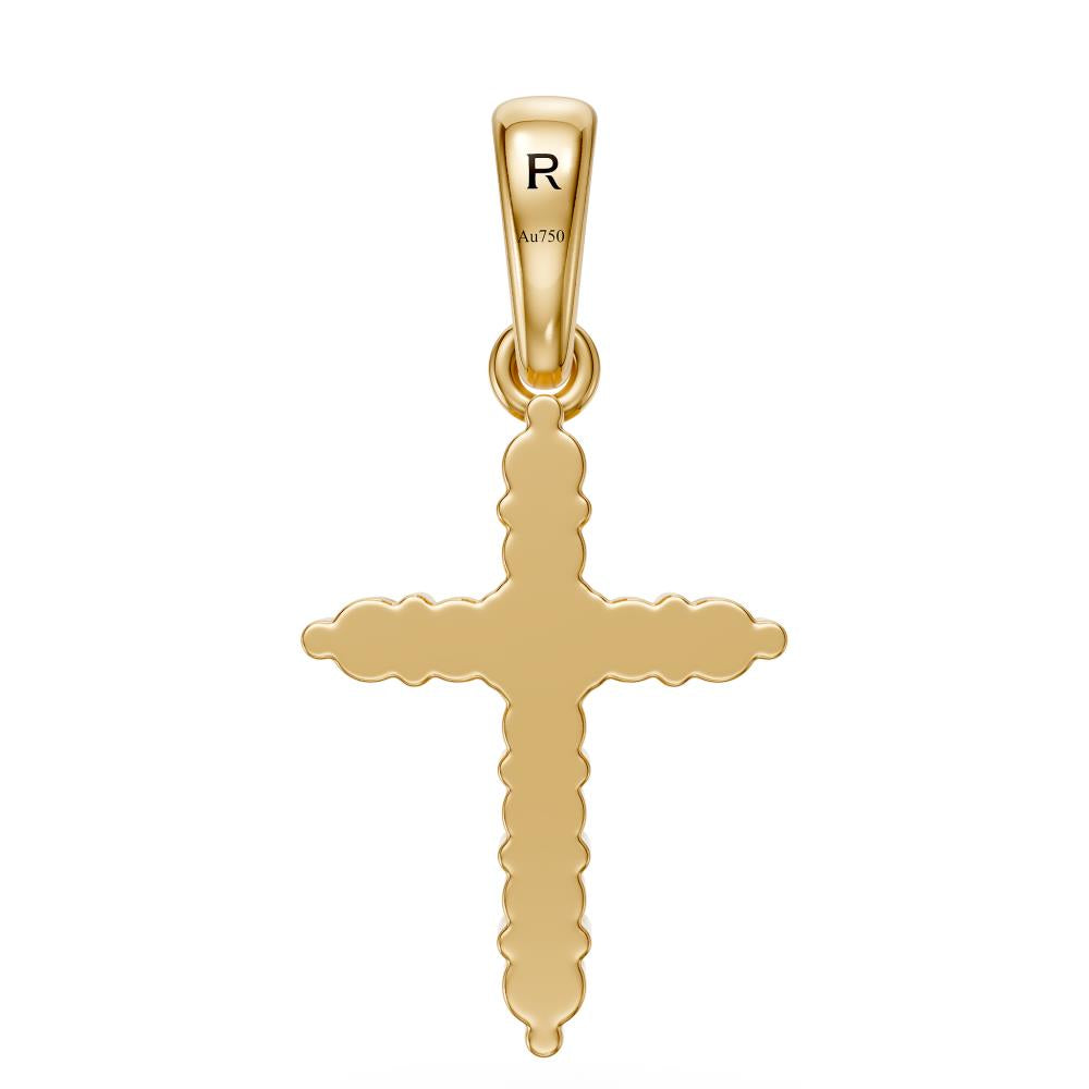 Diamond Cross Pendant in Yellow Gold R22071124