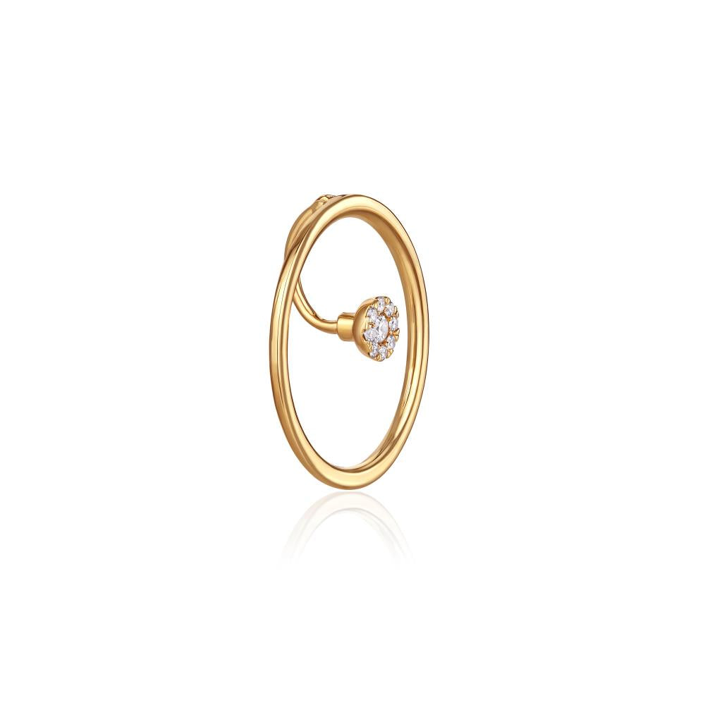 Diamond Navel Earring in Yellow Gold JFA2926