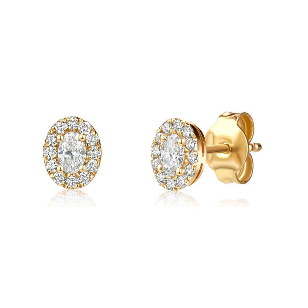 Diamond Earrings in Yellow Gold NA01962