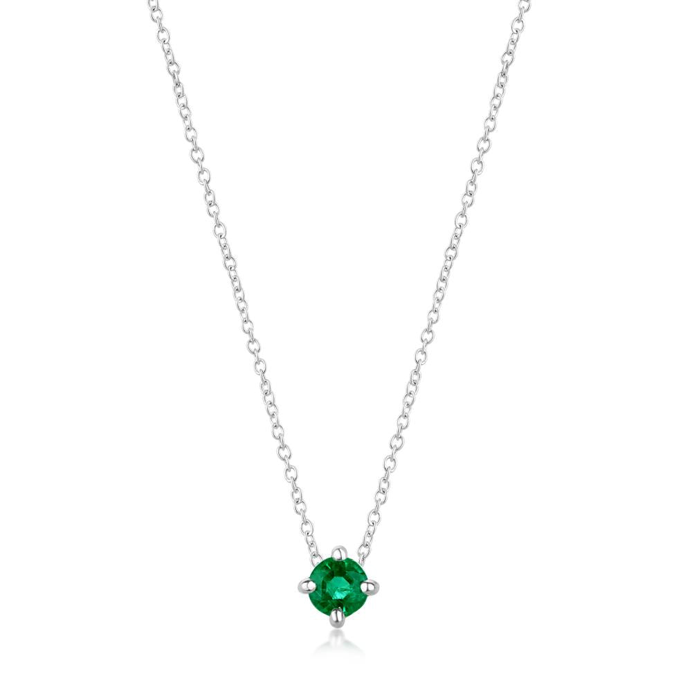 Emerald Pendant in White Gold JFA11027G