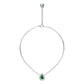 Tsavorite and Diamond Halo Necklace R36191224