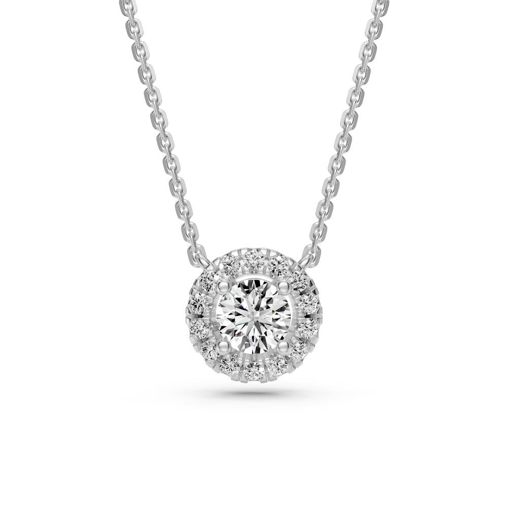 Diamond Necklace in White Gold, 0.15ct R14551024