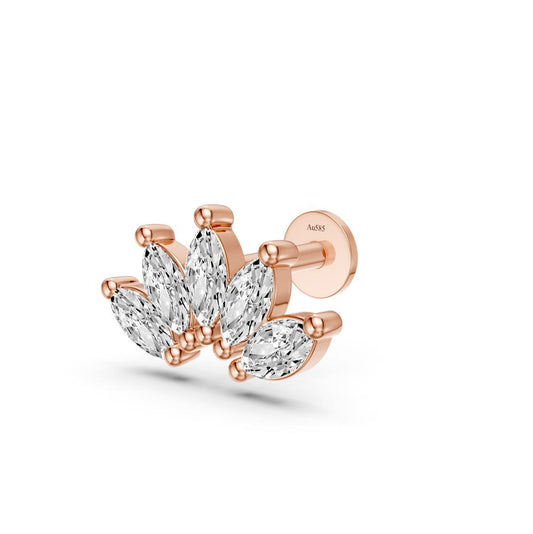 Diamond Piercing in Rose Gold R26070725