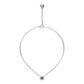 Tsavorite and Diamond Halo Necklace R35991224