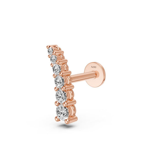Diamond Piercing in Rose Gold R26010725