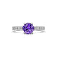 Diamond Ring with Tanzanite in White Gold R37301224