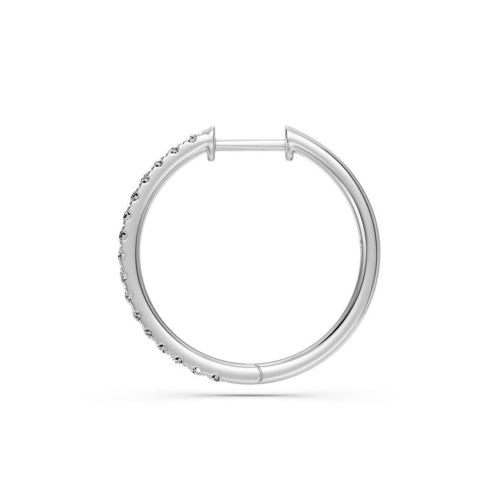 Diamond Hoop Earrings in White Gold R22611124