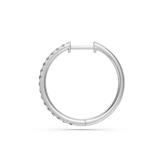 Diamond Hoop Earrings in White Gold R22611124