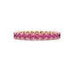 Pink Sapphire Band Ring in Rose Gold R02860325