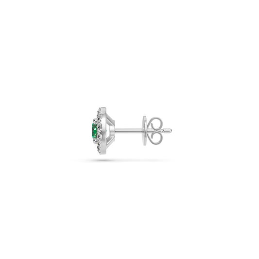 Diamond Earrings in White Gold with Tsavorites R35921224