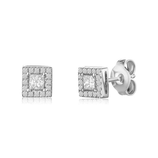 Diamond Earrings in White Gold NA0309
