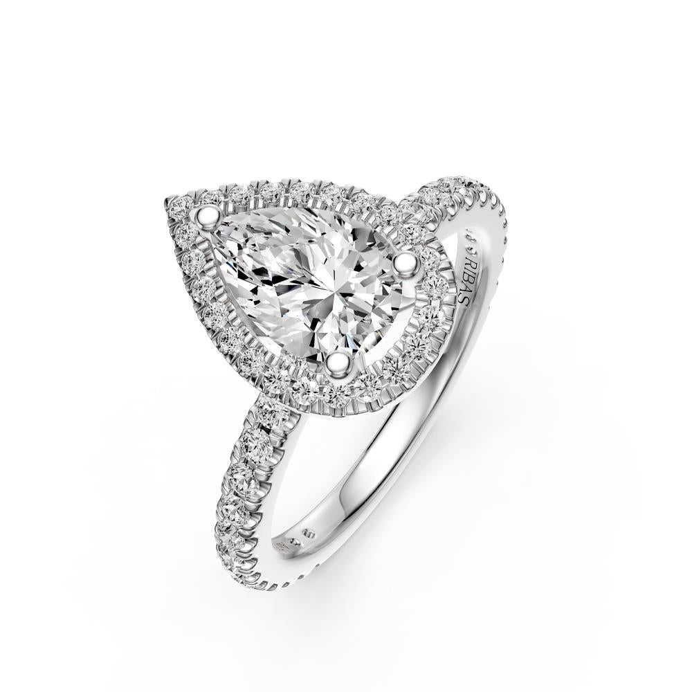 Diamond ring in White Gold JFA203423