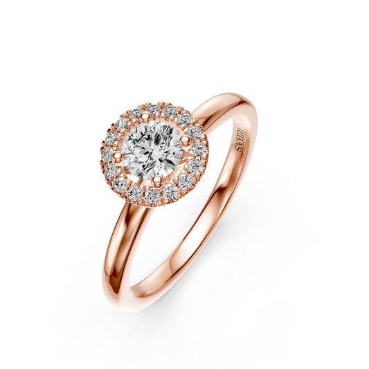 Diamond Ring in Rose Gold R14971024