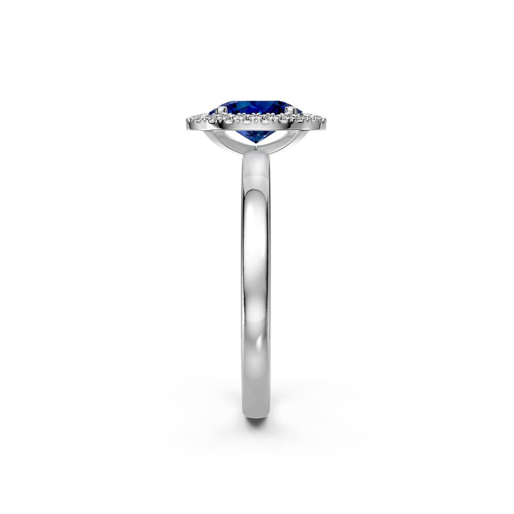 Diamond Ring with Tanzanite in White Gold R36901224