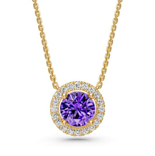Yellow Gold Necklace with Tanzanite Stone R36851224