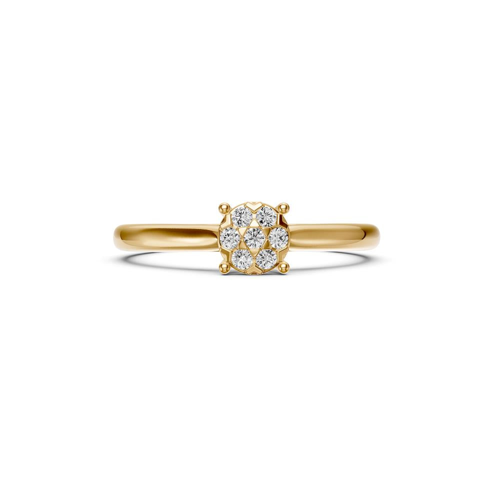 Diamond Ring in Yellow Gold R37491224P