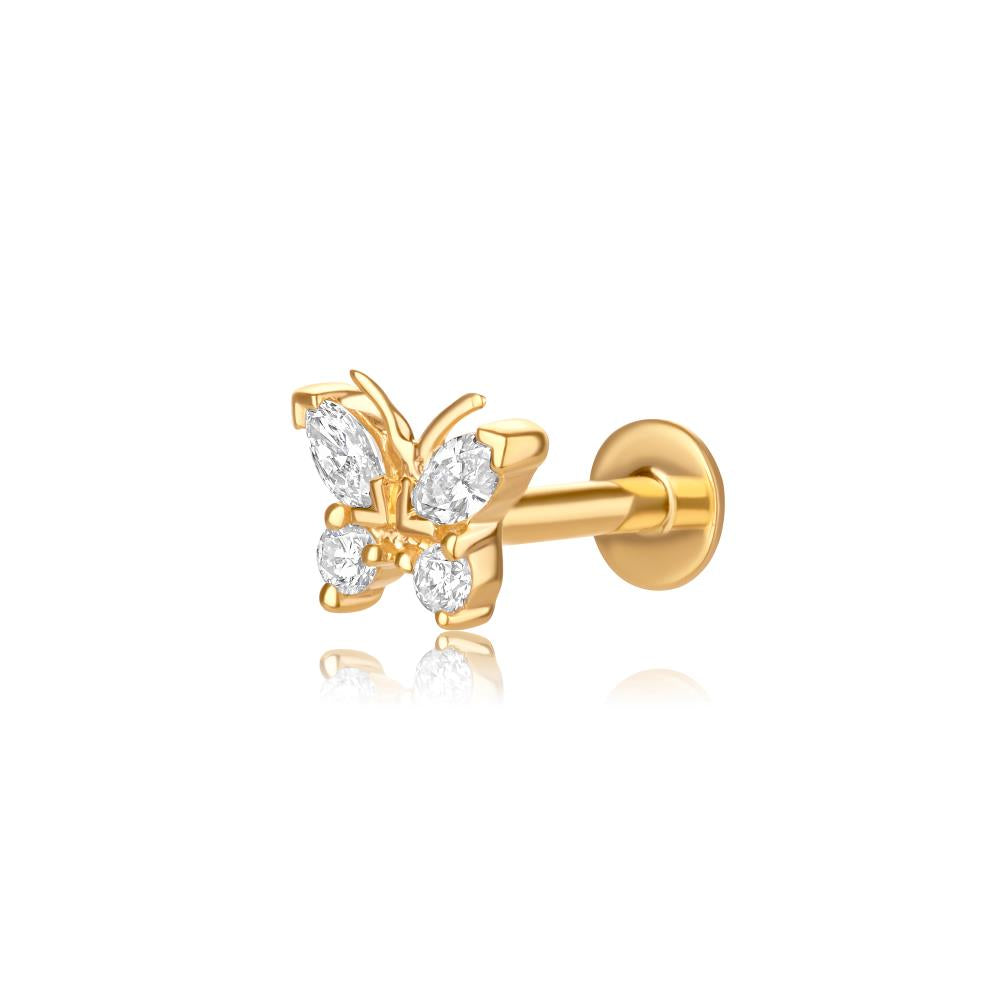 Diamond Piercing in Yellow Gold JFA199628